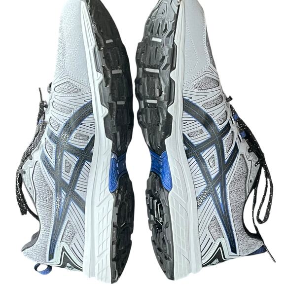 Asics Gel Venture 7 Shoes Mens 15 Gray Blue Performance Trail Running Sneakers - Picture 6 of 13